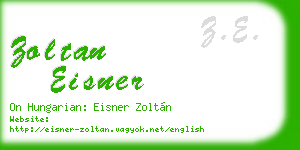 zoltan eisner business card
