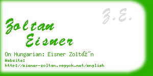 zoltan eisner business card